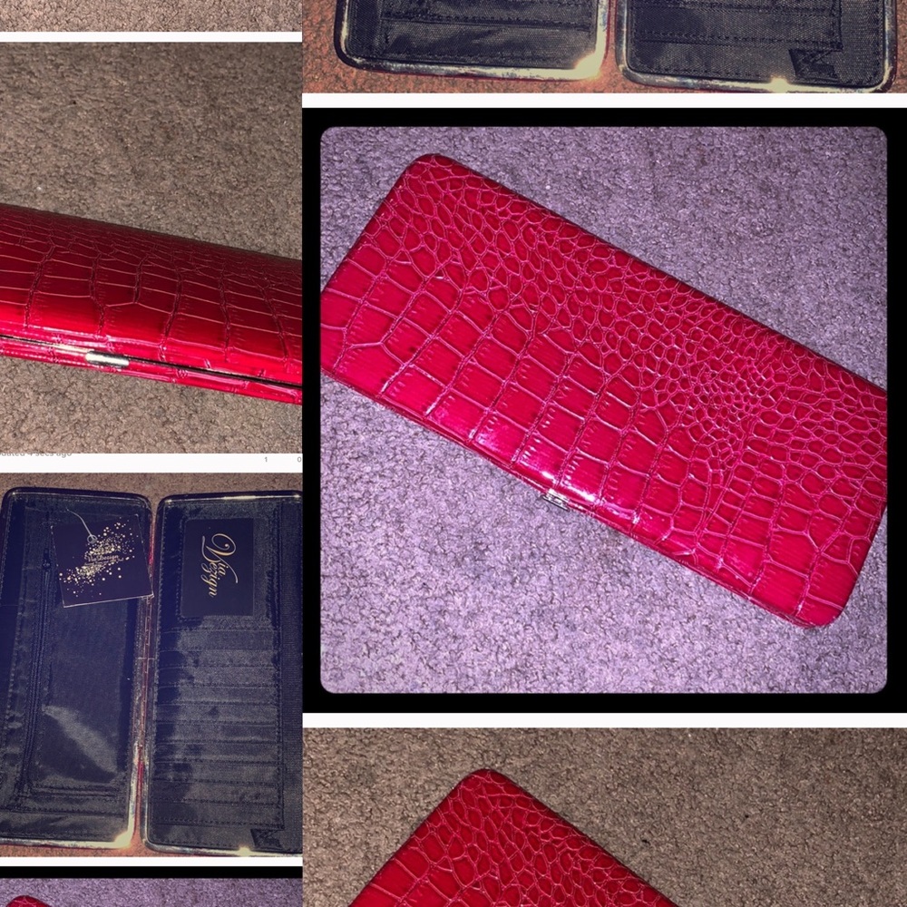 🐸3 for $18-NWT Via Dezign RED LONG WALLET